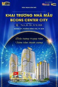 Khai trương nhà mẫu Bcons Center City