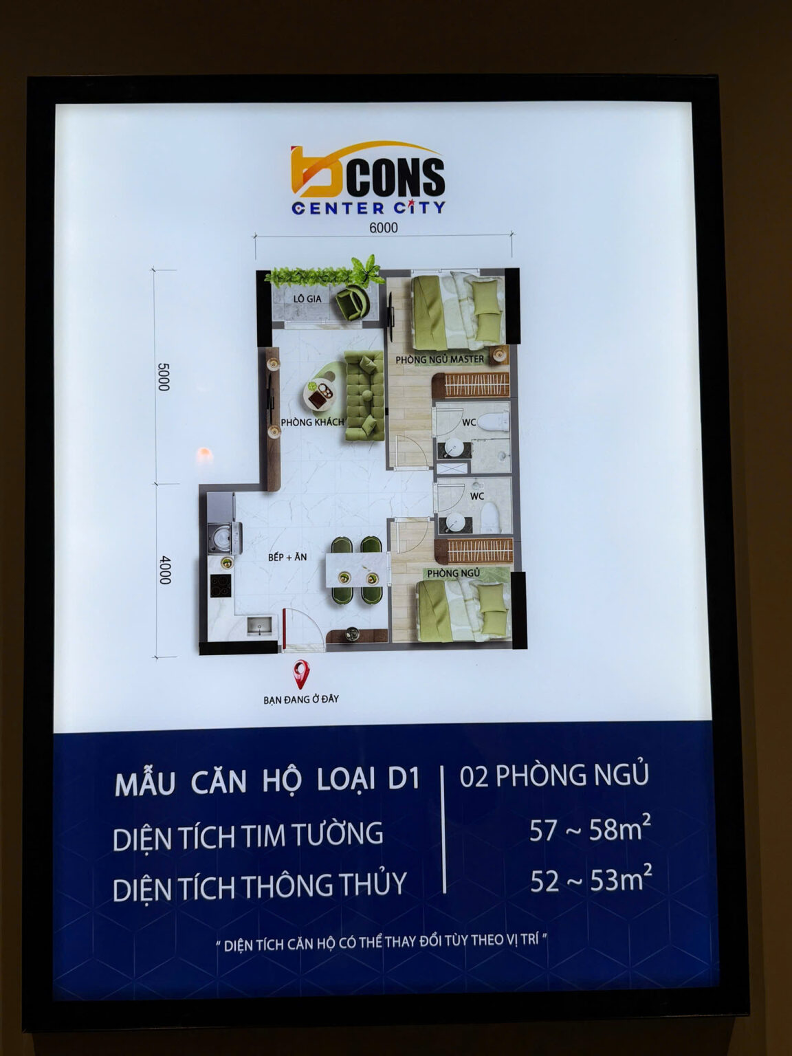 Nhà mẫu căn hộ Bcons Center City