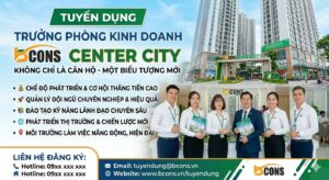 TUYỂN DỤNG TRƯỞNG PHÒNG KINH DOANH BCONS