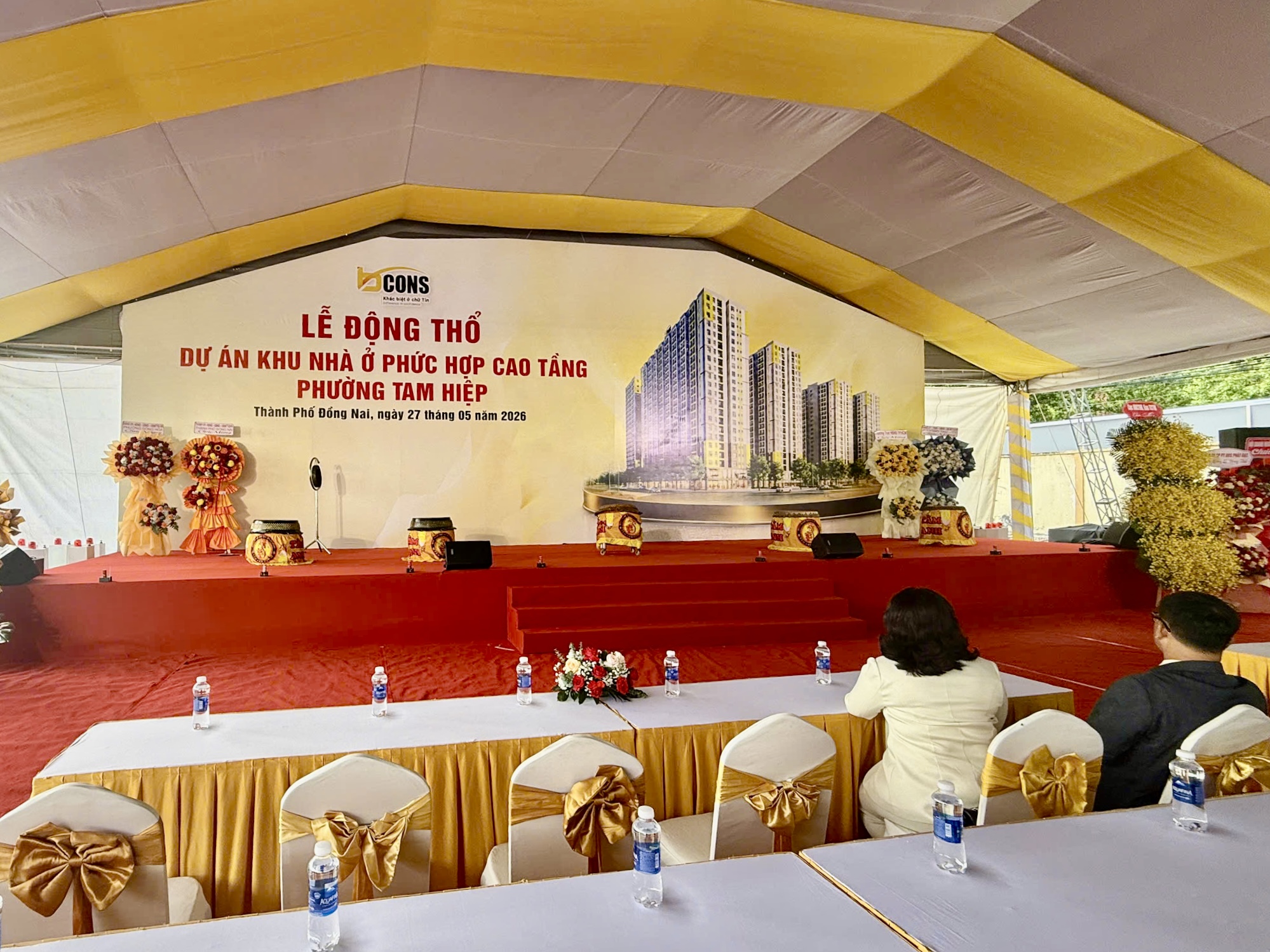 Tập đoàn Bcons đã tổ chức Lễ Động thổ Dự án Khu nhà ở phức hợp cao tầng phường Tam Hiệp