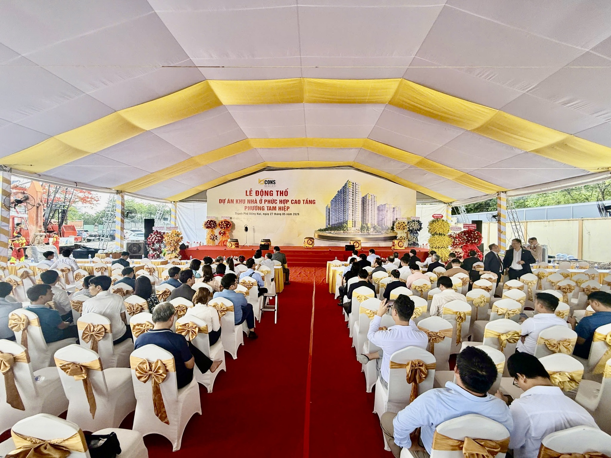 Tập đoàn Bcons đã tổ chức Lễ Động thổ Dự án Khu nhà ở phức hợp cao tầng phường Tam Hiệp